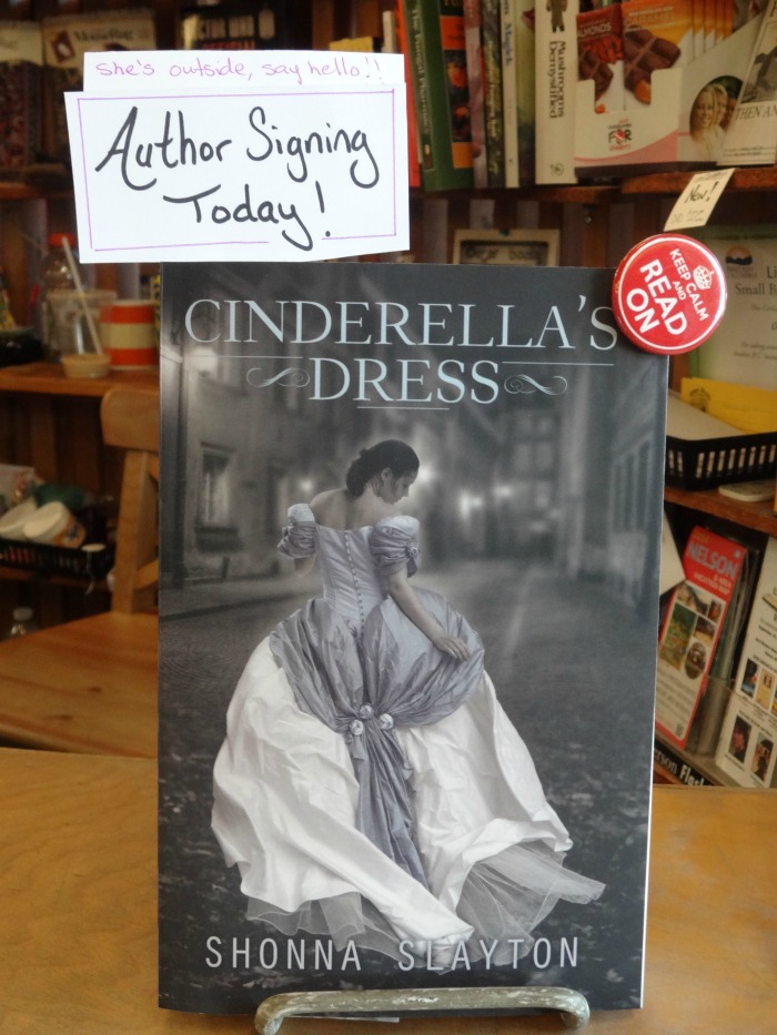 book signing today Cinderellas Dress