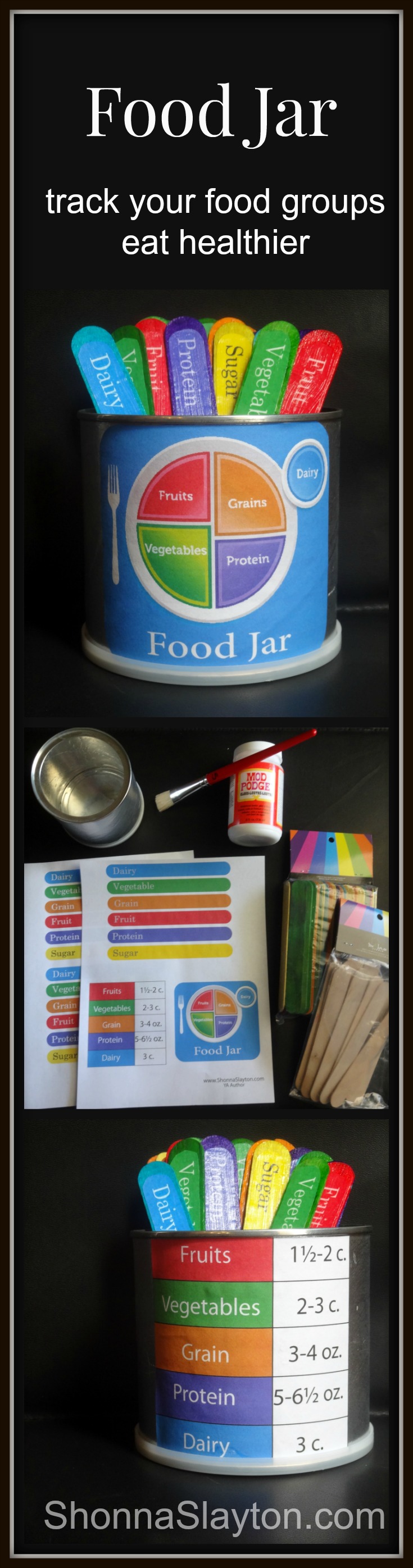 Food Jar Track Your Food Groups and Eat Healthier ShonnaSlayton.com